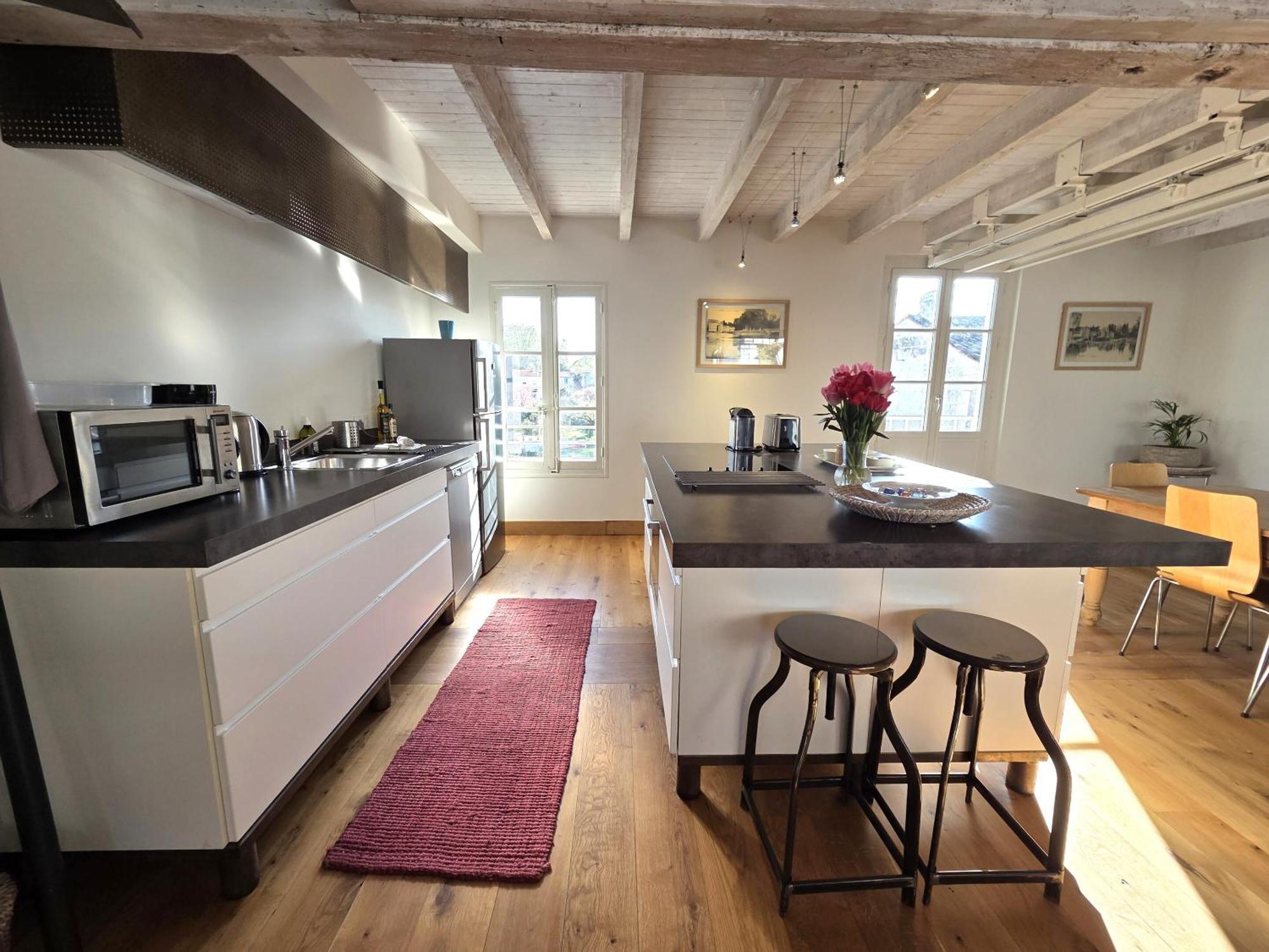 Апартаменти Quai 3 Loft Moderne Et Lumineux Les Pieds Dans L'Eau Жарнак Екстер'єр фото